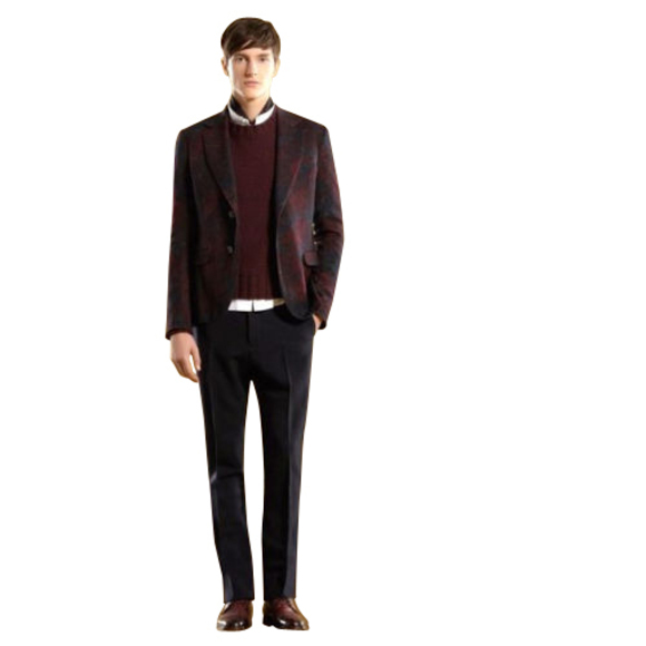 Gucci Men's Multi-Color Runway Sketch-Printed Flannel Dandy Jacket 296845 (G 50R - Picture 2 of 12